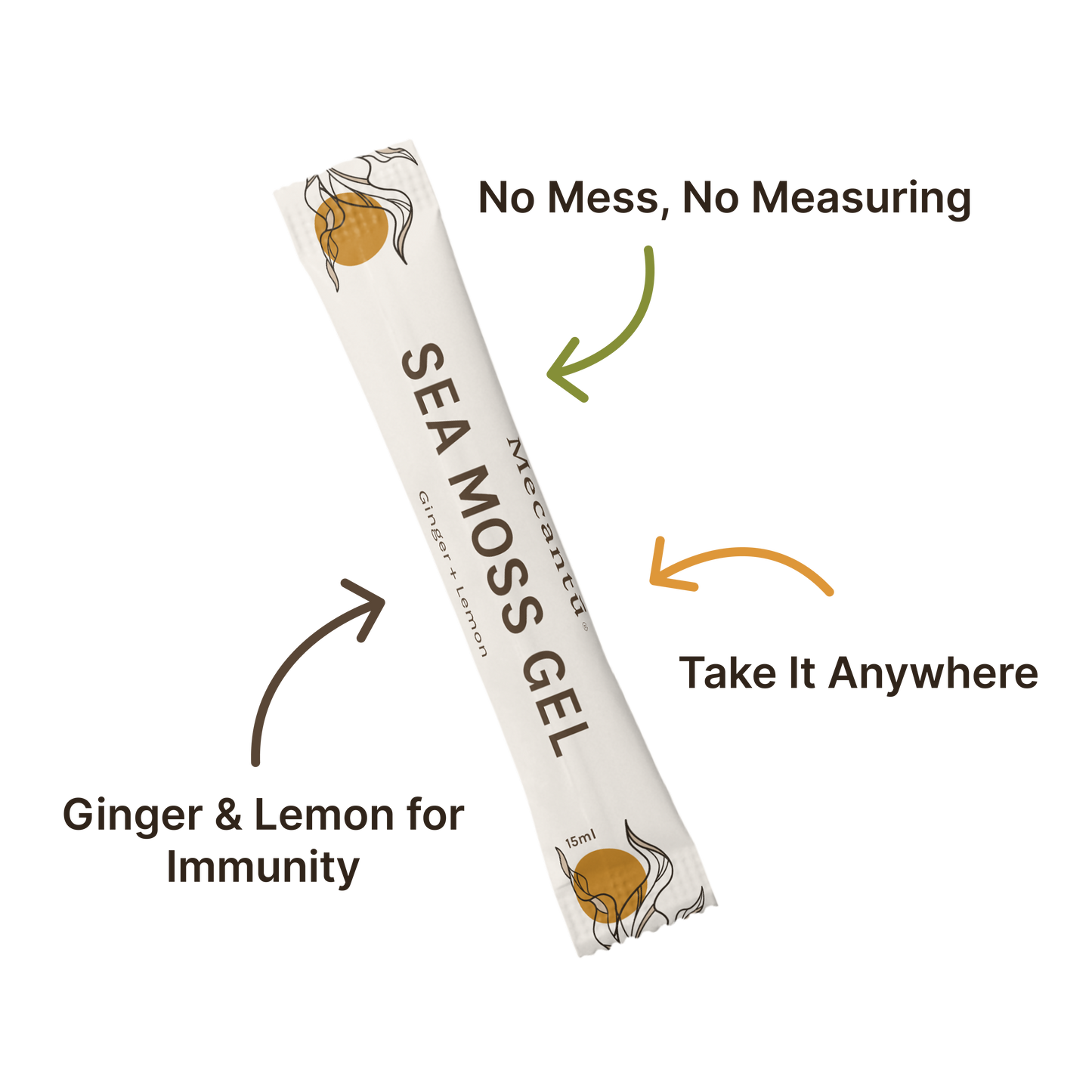 Ginger + Lemon Sea Moss Gel Sachets