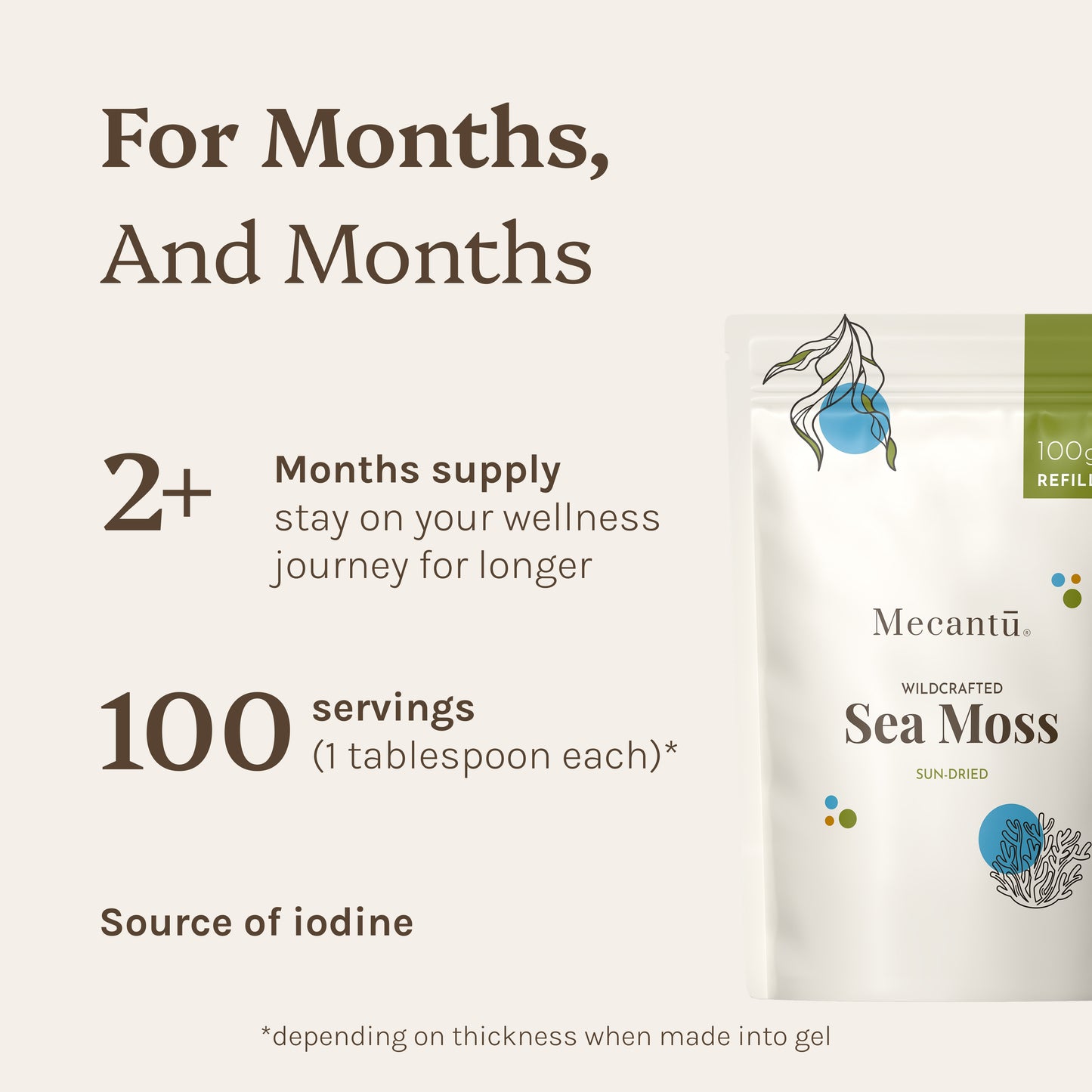 Refill Pack - Sun-Dried Golden Sea Moss
