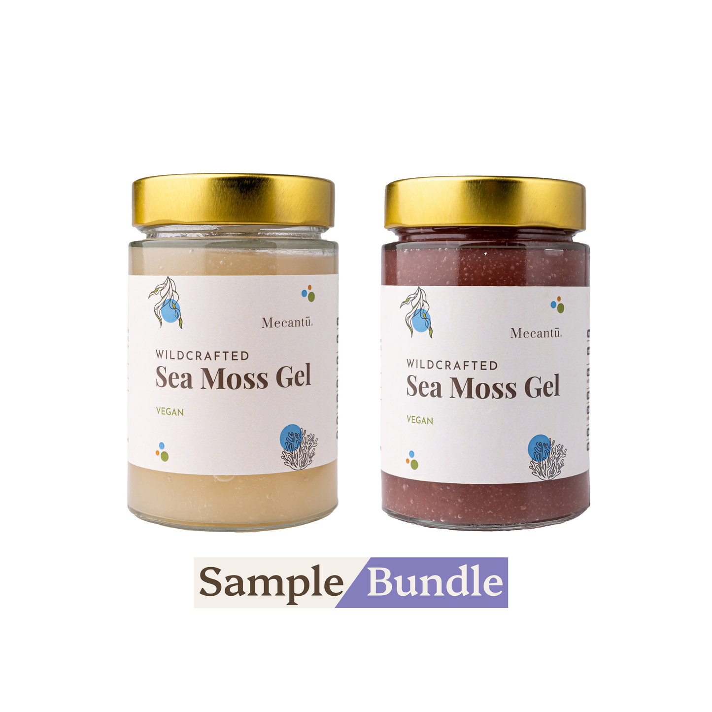 Sample Sea Moss Gel Bundle (Golden + Purple)