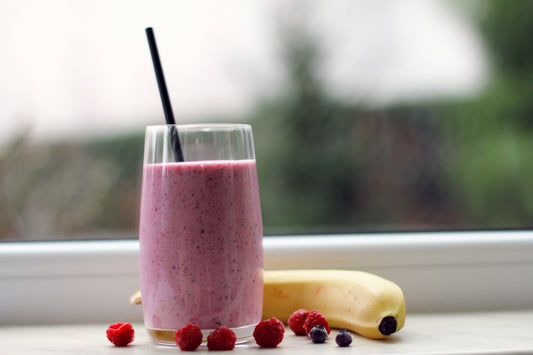 Banana and Berry Smoothie with Mecantu Sea Moss