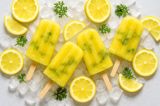 Refreshing Lemon Ice Lollies with Sea Moss